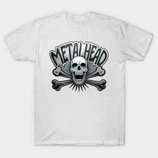 Metalhead Skull & Crossbones for Men & Women T-Shirt